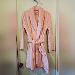 Juicy Couture Soft Pink Plush Robe Size S-M
